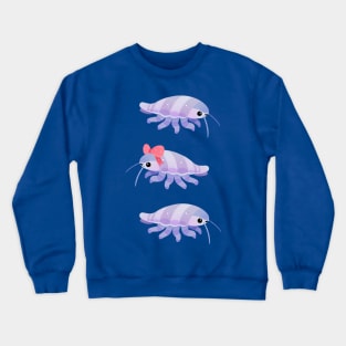 Swimming giant isopod Crewneck Sweatshirt